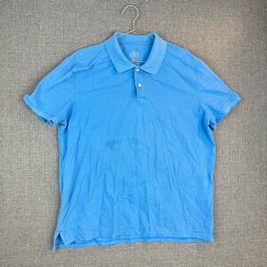 St. John's Bay Mens XL Blue Polo Shirt Classic Fit Comfort Flex‎ Cotton Blend